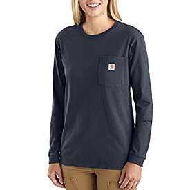 【中古】【輸入品・未使用】Carhartt レディース K126 ワークウェア ポケット 長袖 Tシャツ(レギュラーおよびプラスサイズ) US サイズ: X-Small カラー: ブルー