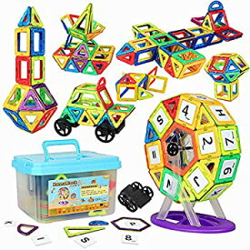 【中古】【輸入品・未使用】HannaBlockマグネットブロック 磁気おもちゃ 子供 女の子 男の子 マグネットおもちゃ 磁石ブロック 想像力と創造力を育てるオモチャ 立体パズル