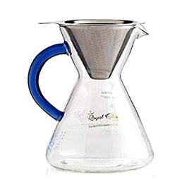 【中古】【輸入品・未使用】Royal Star handmade coffee handdrop coffee tea pots heat-resistant glass 600ml stainless steel filter ロイヤルスター手作りコーヒーハン