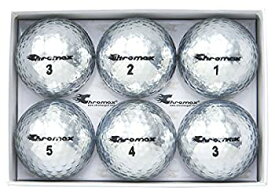 【中古】【輸入品・未使用】Chromax Metallic M5 カラーゴルフボール (6個パック) シルバー