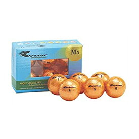 【中古】【輸入品・未使用】Chromax Metallic M5 カラーゴルフボール (6個パック) オレンジ