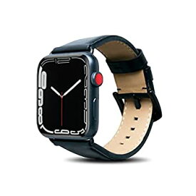 【中古】【輸入品・未使用】Alto ハンドメイド プレミアム イタリアンレザーベルト Apple Watch 44 mm / 42 mm用 Circumference of wrist: 173 ~ 215mm ブラック AW842-RAV