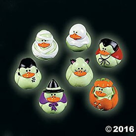 【中古】【輸入品・未使用】Two Dozen (24) Mini Glow-in-the-dark Halloween Rubber Ducks Duckie Ducky by Fun Express [並行輸入品]