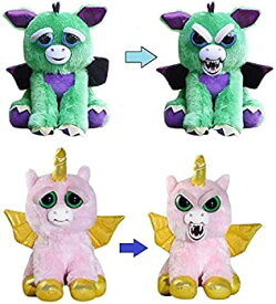 【中古】【輸入品・未使用】Chachi Toys Feisty Pets ドラゴンとアリコーン [翼付きユニコーン] バンドル