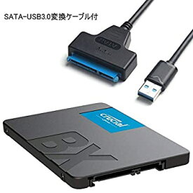 【中古】【輸入品・未使用】Crucial クルーシャル SSD 240GB BX500 SATA3 内蔵2.5インチ 7mm CT240BX500SSD1 + SATA-USB3.0変換ケーブル付 [並行輸入品]