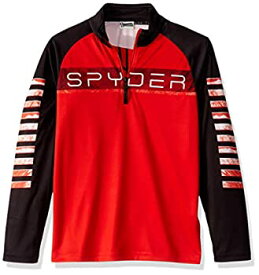 【中古】【輸入品・未使用】Spyder Active Sports Boys Peak Zip T-Neck%カンマ% Volcano%カンマ% Medium