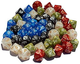 【中古】【輸入品・未使用】High City Books 50 10-Sided Dice | 5 Sets of 10 D10 [並行輸入品]