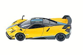【中古】【輸入品・未使用】2016 Pagani Huayra BC with Decals Hard Top%カンマ% Yellow/Blue Stripe - Kinsmart 5400DF - 1/38 Scale Diecast Model Toy Car (Brand New but