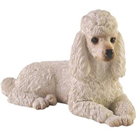 【中古】【輸入品・未使用】Sandicast Small Size White Poodle Sculpture%カンマ% Lying [並行輸入品]