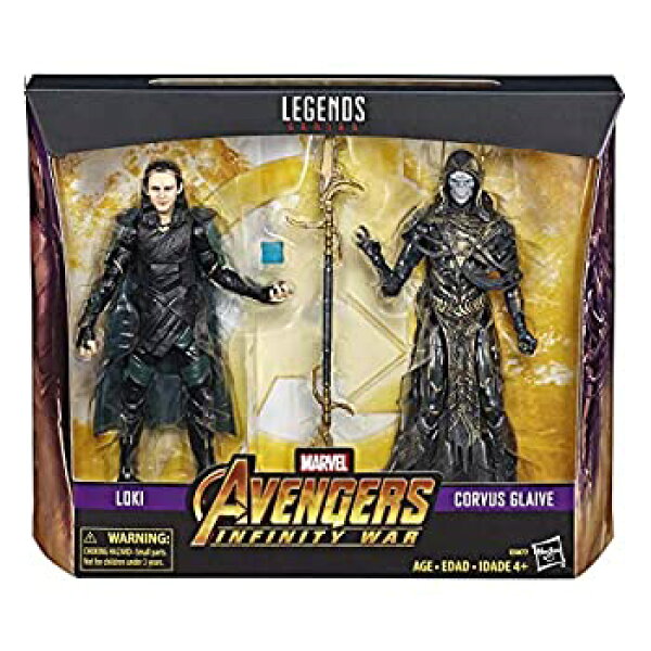 【中古】【輸入品・未使用】アベンジャーズ / インフィニティ・ウォー ハズブロ マーベルレジェンド ウォルマート限定 6インチ アクションフィギュア 2パック ロキ & コーヴ