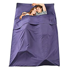 【中古】【輸入品・未使用】Sleeping Bag Liner Travel Camping Sheet Lightweight Breathable Cotton Sleeping Sack Ultralight Compact Sleep Sheet Carry Bag for Picnic