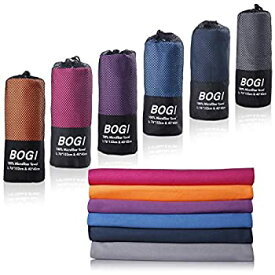 【中古】【輸入品・未使用】BOGI Microfiber Travel Sports Towel-(L:60''x30''+16''x16'')-Dry Fast Soft Lightweight Absorbent&Ultra Compact-for Camping Gym Beach Bat