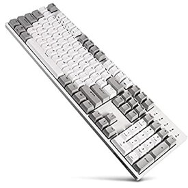 【中古】【輸入品・未使用】DURGOD Typewriter Mechanical Keyboard with Cherry MX Blue Switches (PBT Keycaps) Type C Interface 104 Keys(Anti-Ghosting) for Typists/G