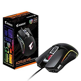 【中古】【輸入品・未使用】GIGABYTE AORUS RGB 16000 dpi Optical Sensor Fully Programmable and Saved Onboard 16.7M Customizable Lighting Gaming Mouse - GM-AORUS M5