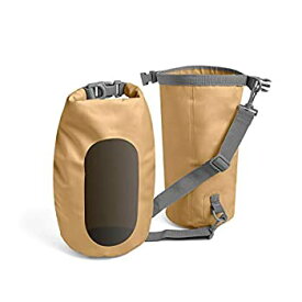 【中古】【輸入品・未使用】(5L%カンマ% Gold) - nod products Fully Waterproof Lightweight Dry Bag with Clear View Panel