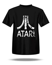 【中古】【輸入品・未使用】Atari T-Shirt - Black with White Logo - Large (輸入版）