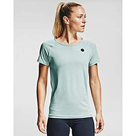 【中古】【輸入品・未使用】Under Armour Women's Rush Seamless Short Sleeve T-Shirt %カンマ% Enamel Blue (477)/Black %カンマ% Large