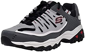 【中古】【輸入品・未使用】Skechers Men's Afterburn Memory-Foam Lace-up Sneaker%ｶﾝﾏ% Charcoal/Red%ｶﾝﾏ% 11.5 M US｜スカイマーケットプラス