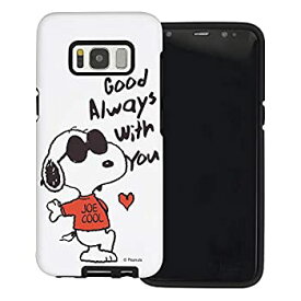 【中古】【輸入品・未使用】Galaxy S8 ケース と互換性があります Peanuts Snoopy ピーナッツ スヌーピー ダブル バンパー ケース デュアルレイヤー 【 ギャラクシー S8 ケ