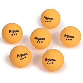 【中古】【輸入品・未使用】Penn 卓球ボール 6個パック 40mm オレンジ ピンポン 3つ星 プロ仕様 公式