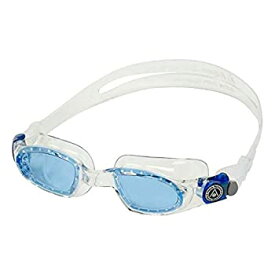 【中古】【輸入品・未使用】Aqua Sphere Mako Swimming Goggles%カンマ% Transparent/Blue/Lenses Blue