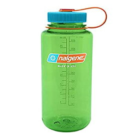 【中古】【輸入品・未使用】NALGENE(ナルゲン) ボトル 広口1.0L Tritan ペア— 緑 BPAフリー