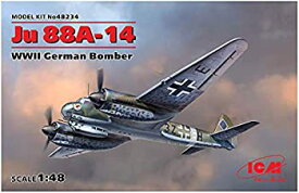 【中古】【輸入品・未使用】ICM Models ICM JU 88A-14 WWII German Bomber Model Kit (1/48 Scale) [並行輸入品]