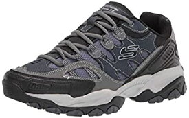 【中古】【輸入品・未使用】Skechers Men's Sparta 2.0 Leather and Mesh Lace-up Sneaker Oxford%カンマ% Navy/Gray