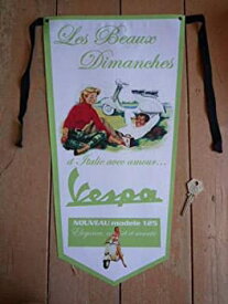 【中古】【輸入品・未使用】Vespa Les Beaux Dimanches Banner Pennant ベスパ スクーター バイク フラッグ ペナント 旗 [並行輸入品]