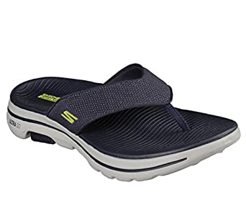 【輸入品・未使用】Skechers Men´s Gowalk 5-Performance Walking Flip-Flop Sandal%ｶﾝﾏ% Navy/Lime%ｶﾝﾏ% 13 M US