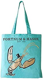 【中古】【輸入品・未使用】[Fortnum & Mason] 英国 イギリス フォートナムメイソン ショルダー コットン エコバッグ ゴールデン ロブスター 大容量 [並行輸入品]