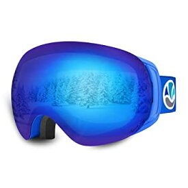 【中古】【輸入品・未使用】VANRORA OTG Ski Goggles%カンマ% Snowboard Goggles%カンマ% Blue/Sapphire Blue (VLT 16%)