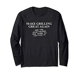 【中古】【輸入品・未使用】Funny Fathers Day Grill Accessory Dad BBQ Grilling Gift 長袖Tシャツ