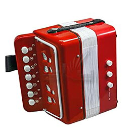 【中古】【輸入品・未使用】[スカイ]Sky Accordion Red Color 7 Button 2 Bass Kid Music Instrument Easy to Play SKYACDRD [並行輸入品]