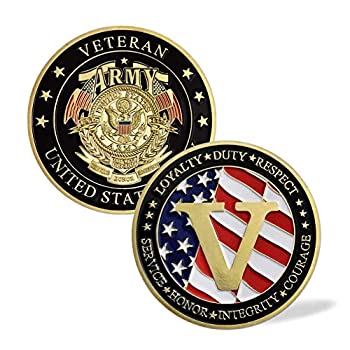 【輸入品・未使用】アメリカ陸軍退役軍人 ミリタリーチャレンジコインコレクションギフトのサムネイル