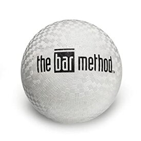 【中古】【輸入品・未使用】The Bar Method ブラックロゴ ホワイト 7インチ エクササイズボール