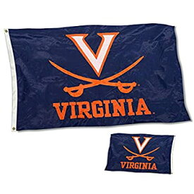 【中古】【輸入品・未使用】College Flags & Banners Co. Virginia 両面ナイロン刺繍フラッグ