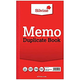 【中古】【輸入品・未使用】SILVINE DUP BOOK 8.25X5 MEMO 601