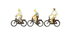【中古】【輸入品・未使用】プライザー 自転車に乗る人たち 塗装済完成品 HO(1/87) 10336