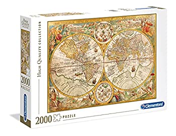 【輸入品・未使用】2000ピース ジグソーパズル Clementoni 古代の地図 Ancient Map 32557 66.8×97.5cm