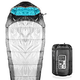 【中古】【輸入品・未使用】KHOMO GEAR???3?Season???Mummy Sleeping Bag forハイキングキャンプ&アウトドア活動???含ま圧縮バッググレー