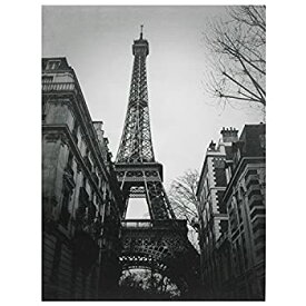 【中古】【輸入品・未使用】(60cm x 80cm) - Oriental Furniture Gallery Quality Vintage Photography%カンマ% 80cm Black and White Eiffel Tower Canvas Wall Art Photo Pri