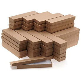 【中古】【輸入品・未使用】Kraft Brown Cardboard Jewelry Boxes 8 x 2 x 1 Inches (100)