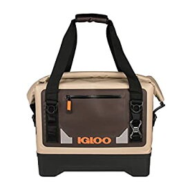 【中古】【輸入品・未使用】Igloo Sportsman防水ダッフルソフトクーラー、タン/ブラック/オレンジ、27クォート（25大）