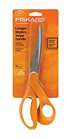 【中古】【輸入品・未使用】Fiskars ベントハサミ 右利き用 9インチ プラスチック オレンジ