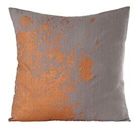 【中古】【輸入品・未使用】Gitika Goyal Home CCLMOGYCP Textures in Metal - 50cm Cushion Cover