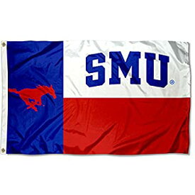 【中古】【輸入品・未使用】SMU Mustangs Texas State Flag