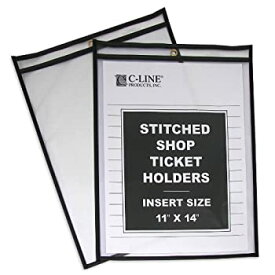 【中古】【輸入品・未使用】C-line 11 x 14 Inch Stitched Shop Ticket Holders - Clear (Pack of 25)