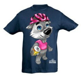 【中古】【輸入品・未使用】Giro Italia NVYWOLFIE8 Junior T-Shirt44; Navy Wolfie - 8 Years