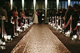 【中古】【輸入品・未使用】(4FTx6.1m%カンマ% Rose Gold) - TRLYC 4ftx6.1m Sequin Floor Aisles Runner for Wedding Party Christmas-Rose Gold